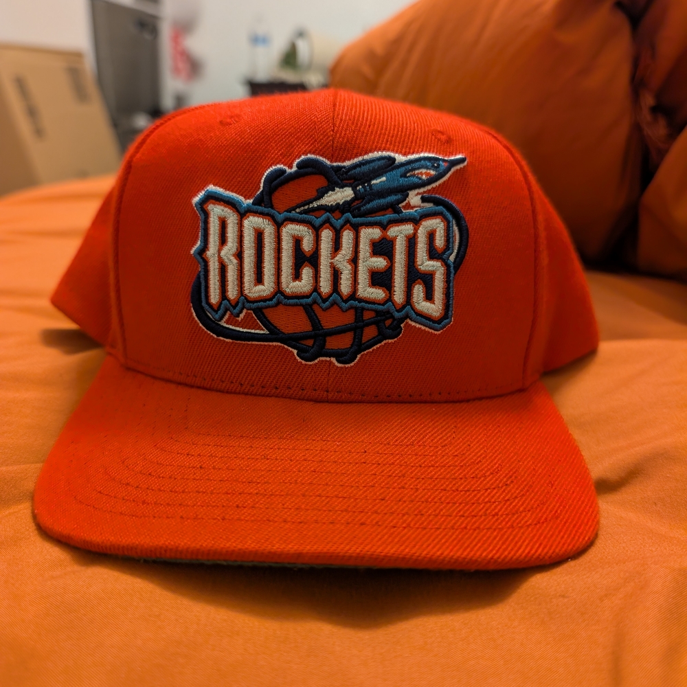 Mitchell & Ness Orange Rockets Hat